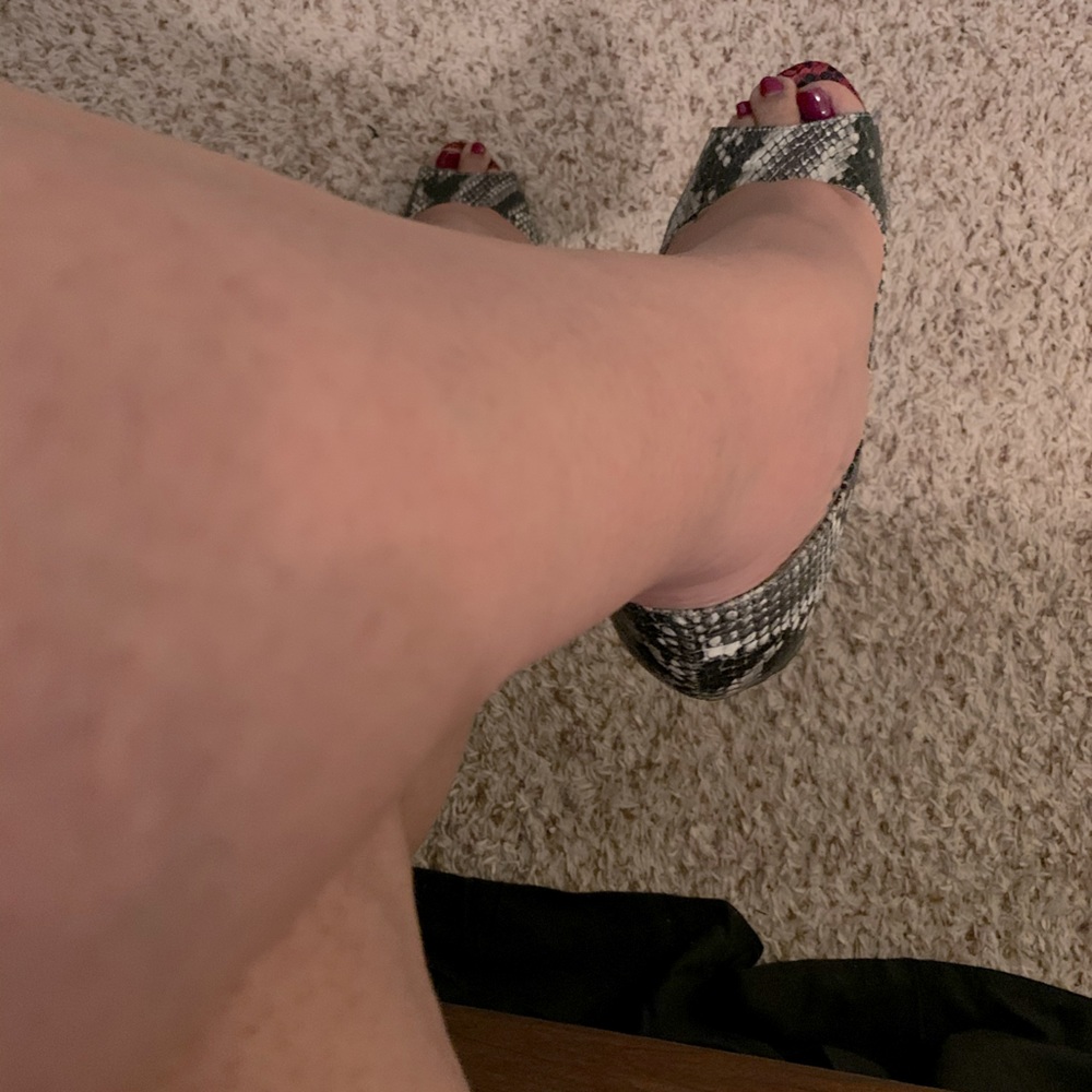 Snakeskin heels